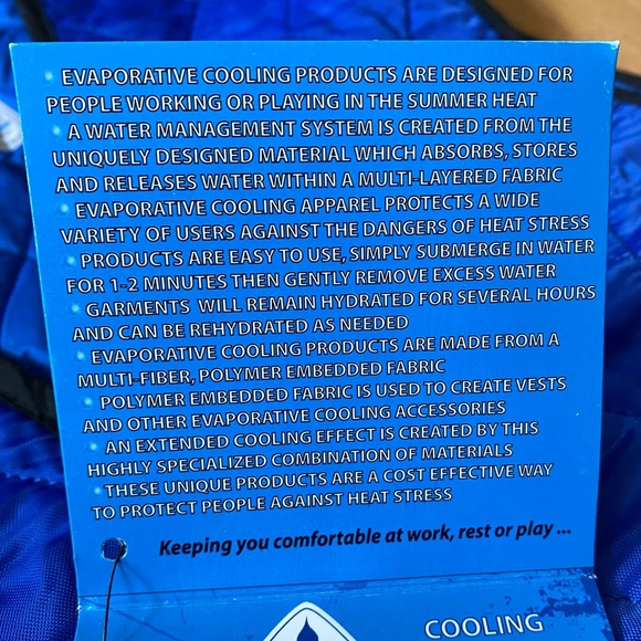 Techniche Hyperkewl Evaporative Cooling Vest Sports Outdoor Motorcycle Size L - Picture 11 of 15